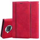 For Xiaomi Mi 10T Lite 5G Frosted Business Magnetic Horizontal Flip PU Leather Case with Holder & Card Slot & Lanyard(Red) - 1