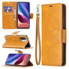 For Xiaomi Mi 11i / Poco F3 / Redmi K40 Retro Lambskin Texture Pure Color Horizontal Flip PU Leather Case with Holder & Card Slots & Wallet & Lanyard(Yellow) - 1