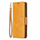 For Xiaomi Mi 11i / Poco F3 / Redmi K40 Retro Lambskin Texture Pure Color Horizontal Flip PU Leather Case with Holder & Card Slots & Wallet & Lanyard(Yellow) - 2