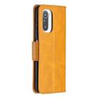 For Xiaomi Mi 11i / Poco F3 / Redmi K40 Retro Lambskin Texture Pure Color Horizontal Flip PU Leather Case with Holder & Card Slots & Wallet & Lanyard(Yellow) - 3