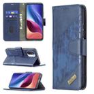 For Xiaomi Mi 11i / Poco F3 / Redmi K40 Matching Color Crocodile Texture Horizontal Flip PU Leather Case with Wallet & Holder & Card Slots(Blue) - 1