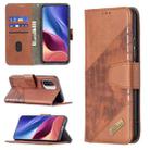 For Xiaomi Mi 11i / Poco F3 / Redmi K40 Matching Color Crocodile Texture Horizontal Flip PU Leather Case with Wallet & Holder & Card Slots(Brown) - 1