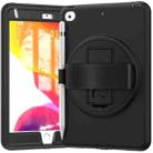 360 Degree Rotation PC + TPU Protective Case with Holder & Hand-strap & Pen Slot For iPad mini 5 / 4 (Black) - 2