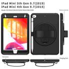 360 Degree Rotation PC + TPU Protective Case with Holder & Hand-strap & Pen Slot For iPad mini 5 / 4 (Black) - 3
