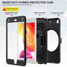 360 Degree Rotation PC + TPU Protective Case with Holder & Hand-strap & Pen Slot For iPad mini 5 / 4 (Black) - 6
