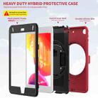 360 Degree Rotation PC + TPU Protective Case with Holder & Hand-strap & Pen Slot For iPad mini 5 / 4 (Red) - 6