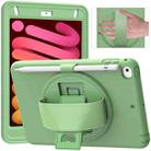 360 Degree Rotation PC + TPU Protective Case with Holder & Hand-strap & Pen Slot For iPad mini 5 / 4 (Green) - 1