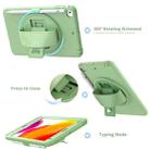 360 Degree Rotation PC + TPU Protective Case with Holder & Hand-strap & Pen Slot For iPad mini 5 / 4 (Green) - 5