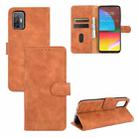 For HTC Desire 21 Pro 5G Solid Color Skin Feel Magnetic Buckle Horizontal Flip Calf Texture PU Leather Case with Holder & Card Slots & Wallet(Brown) - 1