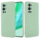 For OnePlus 9 Pro Solid Color Liquid Silicone Dropproof Full Coverage Protective Case(Green) - 1