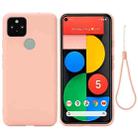 For Google Pixel 5A Solid Color Liquid Silicone Dropproof Full Coverage Protective Case - 1