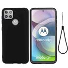 For Motorola Moto G 5G Solid Color Liquid Silicone Dropproof Full Coverage Protective Case(Black) - 1