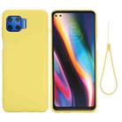 For Motorola Moto G 5G Plus Solid Color Liquid Silicone Dropproof Full Coverage Protective Case(Yellow) - 1