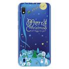 For Galaxy  A10 Trendy Cute Christmas Patterned Clear TPU Protective Case(Ice World) - 1