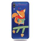 For Galaxy A40 Trendy Cute Christmas Patterned Clear TPU Protective Case(Fox) - 1