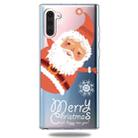 For Galaxy Note10 Trendy Cute Christmas Patterned Clear TPU Protective Case(Big Santa) - 1