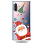 For Galaxy Note10 Trendy Cute Christmas Patterned Clear TPU Protective Case(Ball Santa) - 1