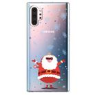 For Galaxy Note10 Pro Trendy Cute Christmas Patterned Clear TPU Protective Case(Santa Claus) - 1