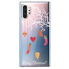 For Galaxy Note10 Pro Trendy Cute Christmas Patterned Clear TPU Protective Case(White Tree Gift) - 1