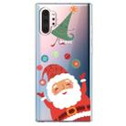 For Galaxy Note10 Pro Trendy Cute Christmas Patterned Clear TPU Protective Case(Ball Santa) - 1