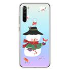 For Xiaomi Redmi Note 8 Trendy Cute Christmas Patterned Clear TPU Protective Case(Bird and  Snowman) - 1