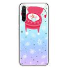 For Xiaomi Redmi Note 8 Trendy Cute Christmas Patterned Clear TPU Protective Case(Upside Down Snowman) - 1