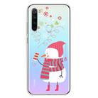 For Xiaomi Redmi Note 8 Trendy Cute Christmas Patterned Clear TPU Protective Case(Fireworks Snowman) - 1