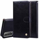 For Huawei Honor 10X Lite Business Style Oil Wax Texture Horizontal Flip Leather Case with Holder & Card Slots & Wallet(Black) - 1