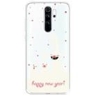 For Xiaomi Redmi Note 8 Pro Trendy Cute Christmas Patterned Clear TPU Protective Case(Three Rabbits) - 1