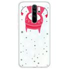 For Xiaomi Redmi Note 8 Pro Trendy Cute Christmas Patterned Clear TPU Protective Case(Upside Down Snowman) - 1