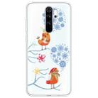 For Xiaomi Redmi Note 8 Pro Trendy Cute Christmas Patterned Clear TPU Protective Case(Snowflake and Birds) - 1