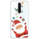 For Xiaomi Redmi Note 8 Pro Trendy Cute Christmas Patterned Clear TPU Protective Case(Ball Santa) - 1