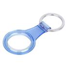 Anti-scratch Clear TPU Shockproof Protective Cover Soft Case with Keychain Ring Loop For AirTag(Transparent Blue) - 2