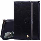 For Samsung Galaxy A52 5G / 4G Business Style Oil Wax Texture Horizontal Flip Leather Case with Holder & Card Slots & Wallet(Black) - 1