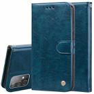 For Samsung Galaxy A52 5G / 4G Business Style Oil Wax Texture Horizontal Flip Leather Case with Holder & Card Slots & Wallet(Blue) - 1