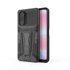 For Xiaomi Redmi K40 War Chariot Series Armor All-inclusive Shockproof PC + TPU Protective Case with Invisible Holder(Black) - 1