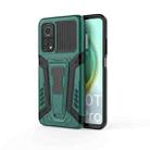 For Xiaomi Mi 10T 5G / 10T Pro 5G War Chariot Series Armor All-inclusive Shockproof PC + TPU Protective Case with Invisible Holder(Green) - 1