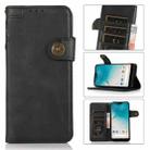 For Wiko Y51 KHAZNEH Dual-Splicing Cowhide Texture Horizontal Flip Leather Case with Holder & Card Slots & Wallet & Photo Frame & Lanyard(Black) - 1