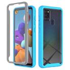 For Samsung Galaxy A21s Starry Sky Full Body Hybrid Shockproof Phone Case(Sky Blue) - 1