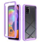For Samsung Galaxy A31 Starry Sky Full Body Hybrid Shockproof Phone Case(Light Purple) - 1