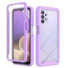 For Samsung Galaxy A32 5G Starry Sky Full Body Hybrid Shockproof Phone Case(Light Purple) - 1