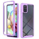 For Samsung Galaxy A71 Starry Sky Full Body Hybrid Shockproof Phone Case(Light Purple) - 1