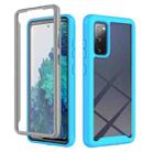 For Samsung Galaxy S20 FE Starry Sky Full Body Hybrid Shockproof Phone Case(Sky Blue) - 1