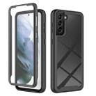 For Samsung Galaxy S21+ 5G Starry Sky Full Body Hybrid Shockproof Phone Case(Black) - 1