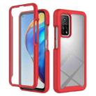 For Xiaomi Mi 10T Pro 5G Starry Sky Full Body Hybrid Shockproof Phone Case(Red) - 1