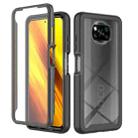 For Xiaomi Poco X3 NFC Starry Sky Full Body Hybrid Shockproof Phone Case(Black) - 1