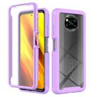For Xiaomi Poco X3 NFC Starry Sky Full Body Hybrid Shockproof Phone Case(Light Purple) - 1