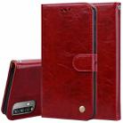 For Xiaomi Redmi 9T Business Style Oil Wax Texture Horizontal Flip Leather Case with Holder & Card Slots & Wallet(Red) - 1