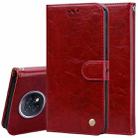 For Xiaomi Redmi Note 9T Business Style Oil Wax Texture Horizontal Flip Leather Case with Holder & Card Slots & Wallet(Red) - 1