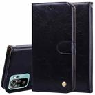 For Xiaomi Redmi Note 10 Business Style Oil Wax Texture Horizontal Flip Leather Case with Holder & Card Slots & Wallet(Black) - 1